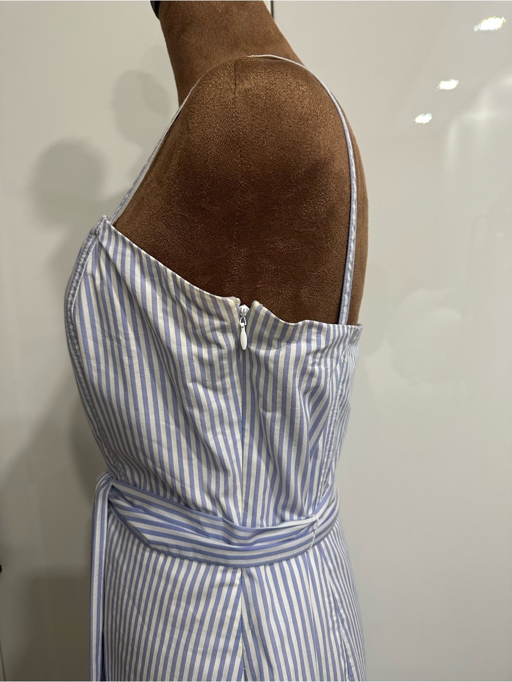 Banana Republic Light Blue & White Striped Tie-Waist Maxi Dress - Picture 5 of 14